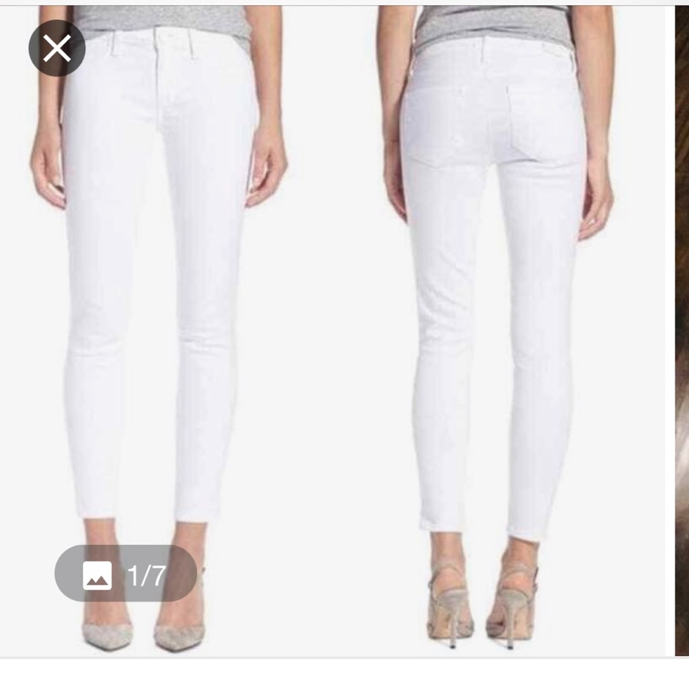 PAIGE Verdugo Ankle Jeans in White - Size 27